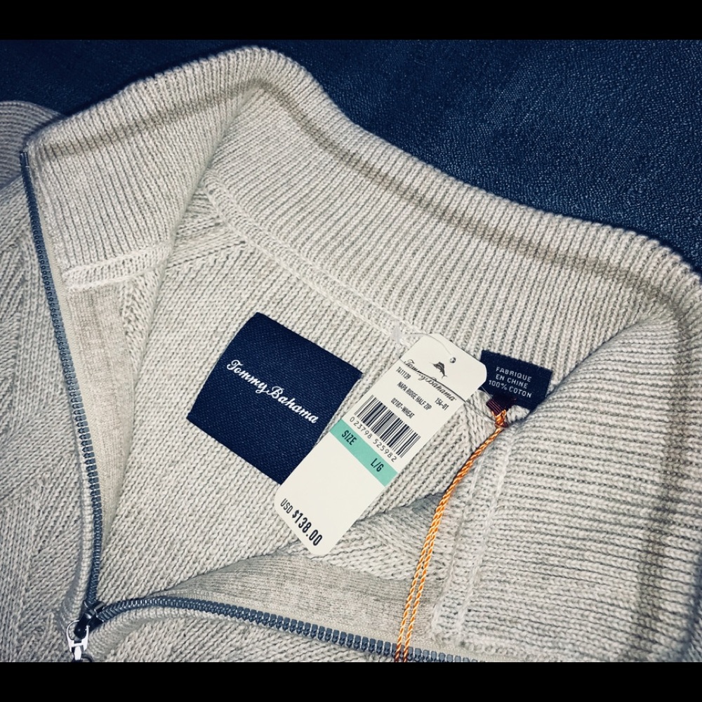 Tommy Bahama NAPA RIDGE HALF ZIP LARGE BRAND NEW